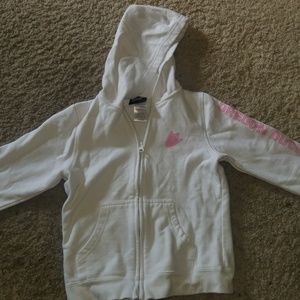 Sweatshirt pink &white, UofO windbreaker